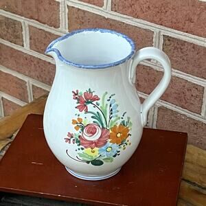 Vintage Casal Thaulero Wine Pitcher Jug by Castelli Italy
